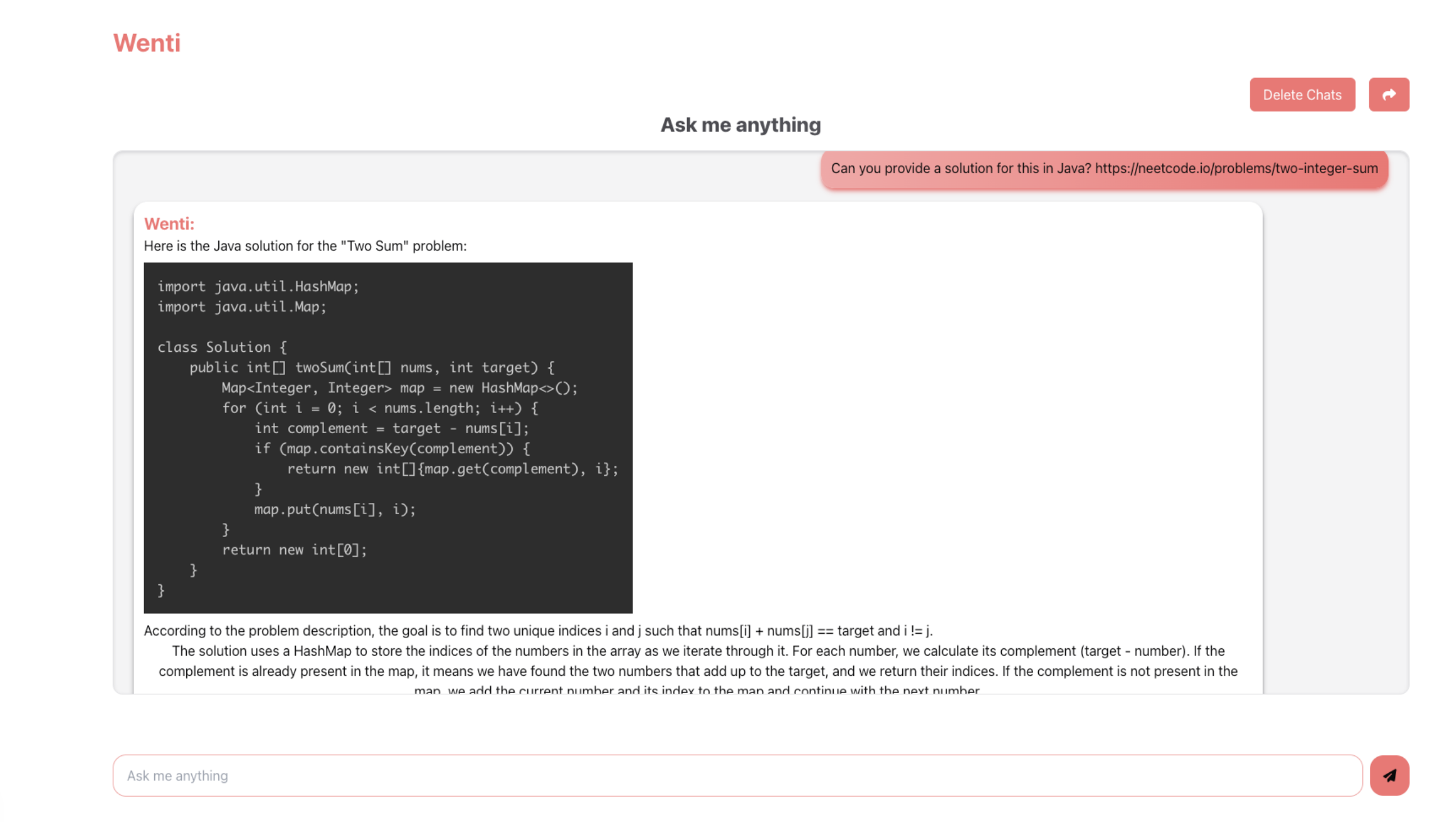 Wenti - AI Answer Engine